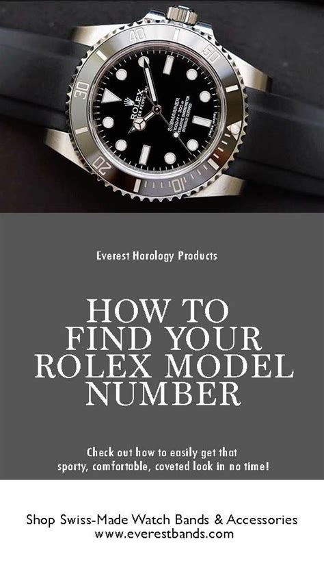 how to find your rolex model number